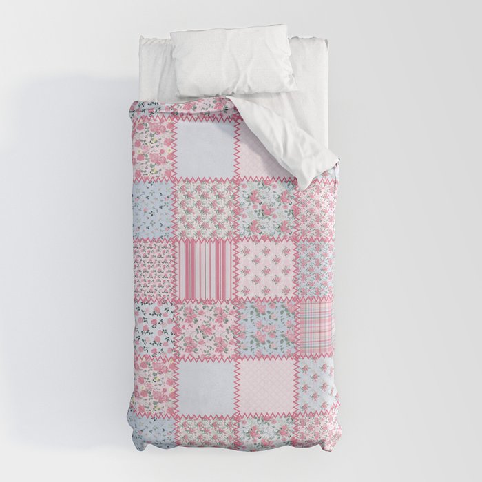 Pretty Pastel Patchwork Duvet Cover Gallery Image 5
