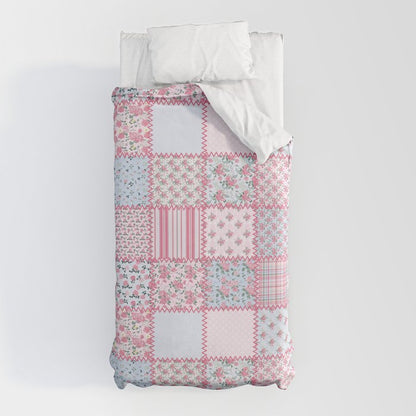Pretty Pastel Patchwork Duvet Cover Gallery Image 5