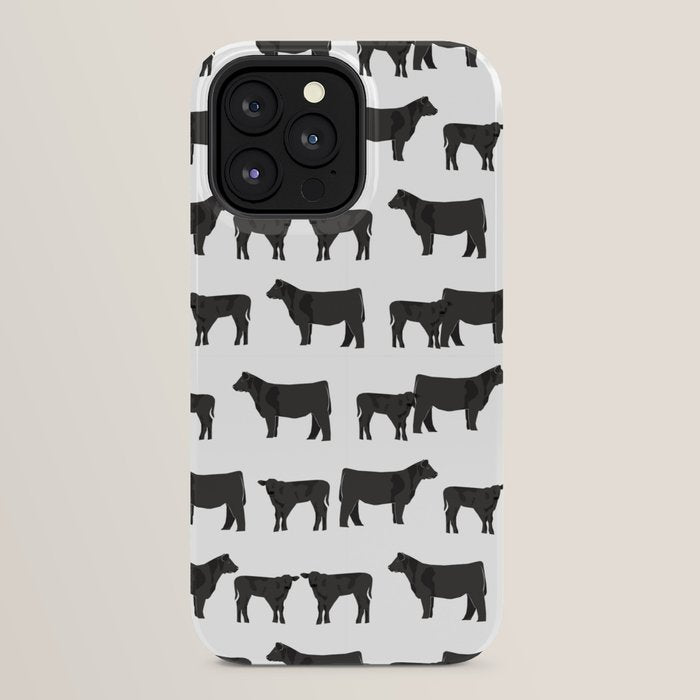 Angus Cattle breed farm gifts must have cow animal iPhone Case Gallery Image 32