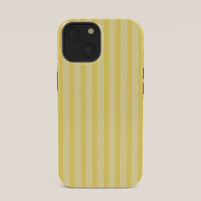 Contemporary Cottage Stripes Vertical Pattern in Yellow and White iPhone Case Gallery Image 33