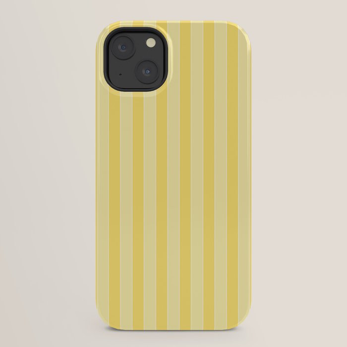 Contemporary Cottage Stripes Vertical Pattern in Yellow and White iPhone Case Gallery Image 30