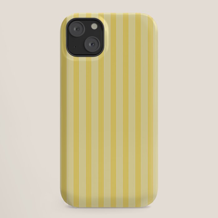 Contemporary Cottage Stripes Vertical Pattern in Yellow and White iPhone Case Gallery Image 18