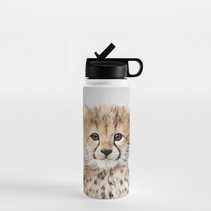 Baby Cheetah - Colorful Water Bottle Gallery Image 1