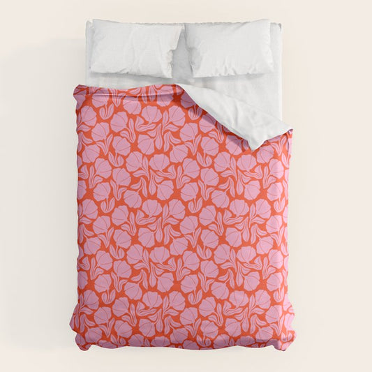 Boho Blooms - Pink Duvet Cover Gallery Image 1