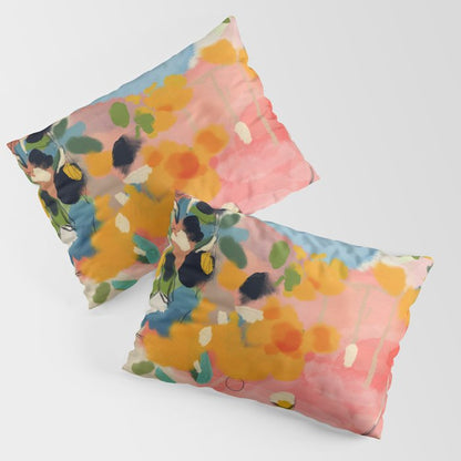 garden with sea view and olive tree Pillow Sham Gallery Image 3