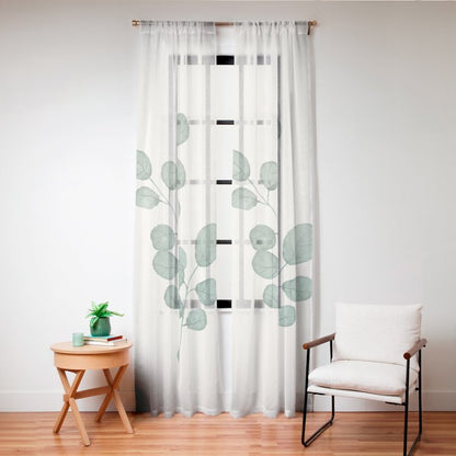 Watercolor Eucalyptus Window Curtain Gallery Image 20