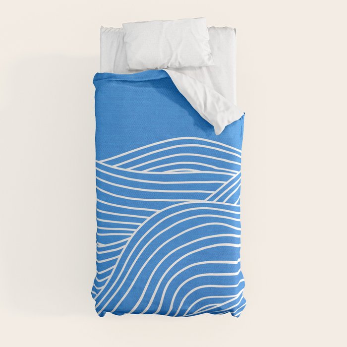 French Blue Ocean Waves Duvet Cover Gallery Image 9