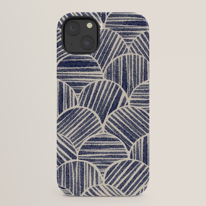 Navy Blue Striped Pattern #2 iPhone Case Gallery Image 30