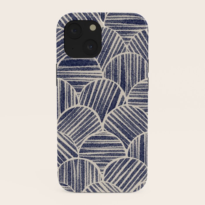 Navy Blue Striped Pattern #2 iPhone Case Gallery Image 38