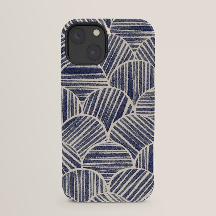Navy Blue Striped Pattern #2 iPhone Case Gallery Image 29
