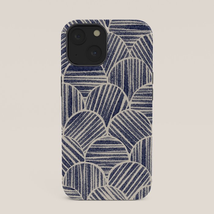 Navy Blue Striped Pattern #2 iPhone Case Gallery Image 33