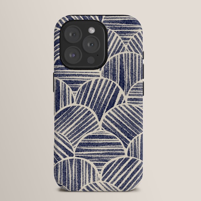 Navy Blue Striped Pattern #2 iPhone Case Gallery Image 15