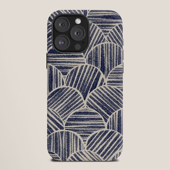 Navy Blue Striped Pattern #2 iPhone Case Gallery Image 12