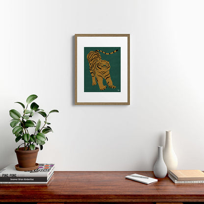 Tiger Doesn't Lose Sleep Framed Art Print Gallery Image 16
