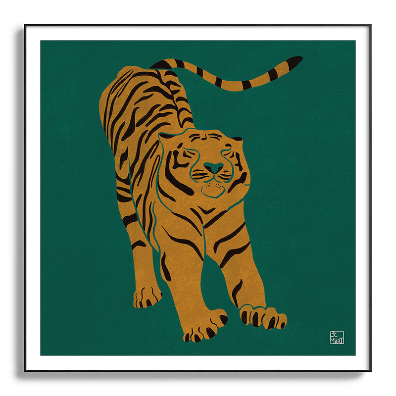 Tiger Doesn't Lose Sleep Framed Art Print Gallery Image 130