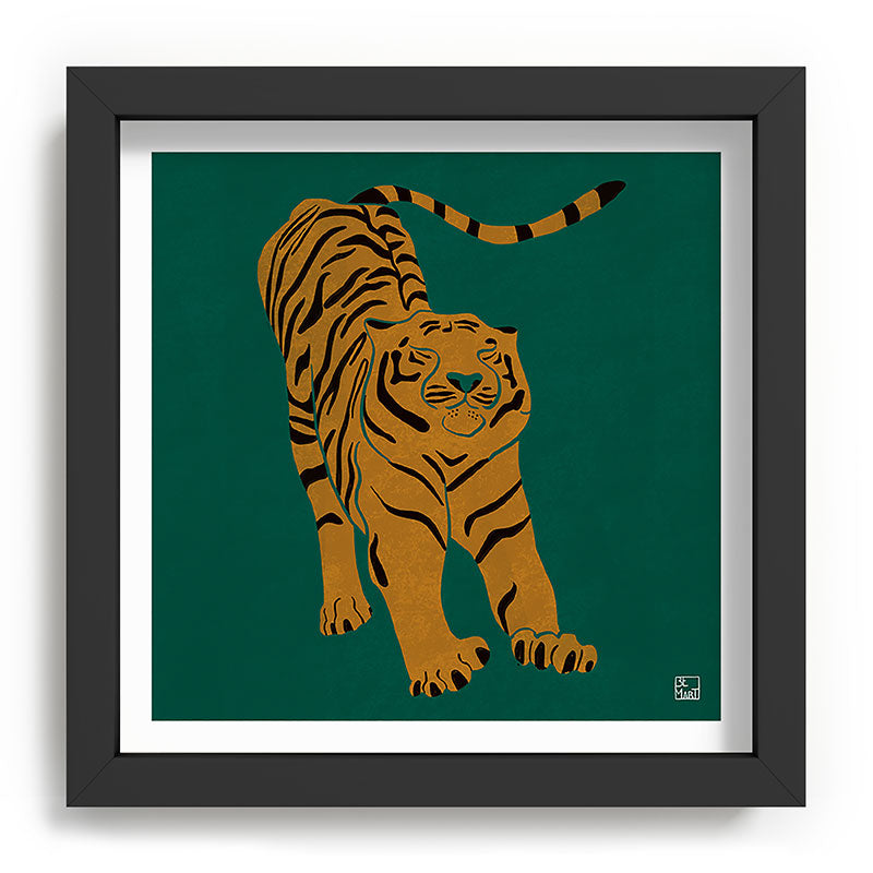 Tiger Doesn't Lose Sleep Framed Art Print Gallery Image 90