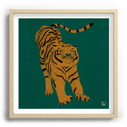 Tiger Doesn't Lose Sleep Framed Art Print Gallery Image 109