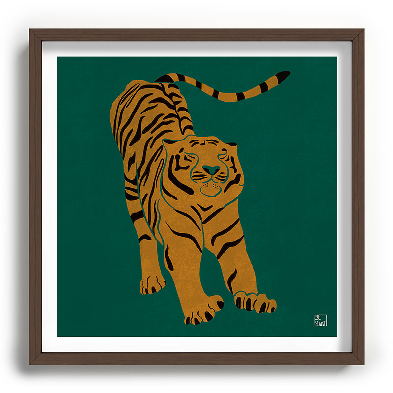 Tiger Doesn't Lose Sleep Framed Art Print Gallery Image 101