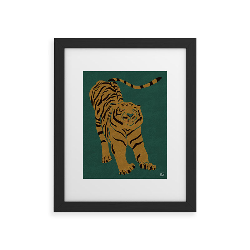 Tiger Doesn't Lose Sleep Framed Art Print Gallery Image 41