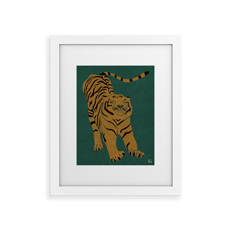 Tiger Doesn't Lose Sleep Framed Art Print Gallery Image 73