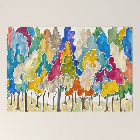 Trees, Long Row Welcome Mat Gallery Image 2
