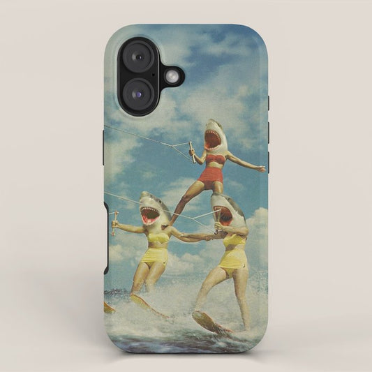 On Evil Beach - Shark Attack iPhone Case Gallery Image 1