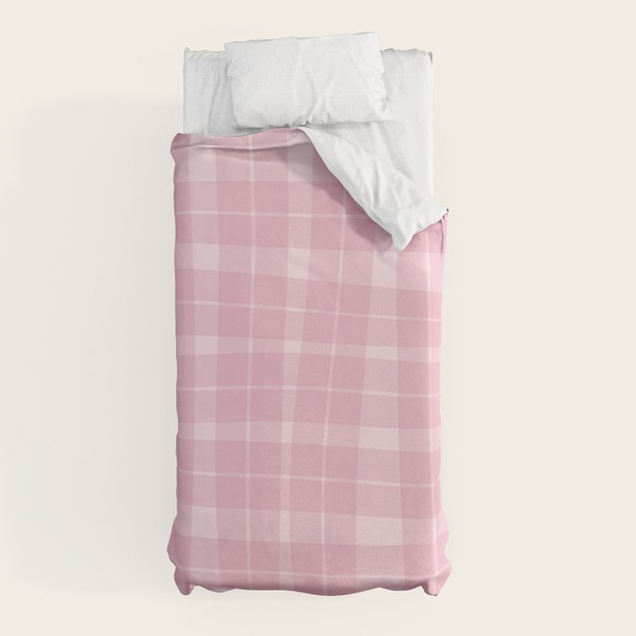 Wavy Plaid Pink Duvet Cover Gallery Image 10