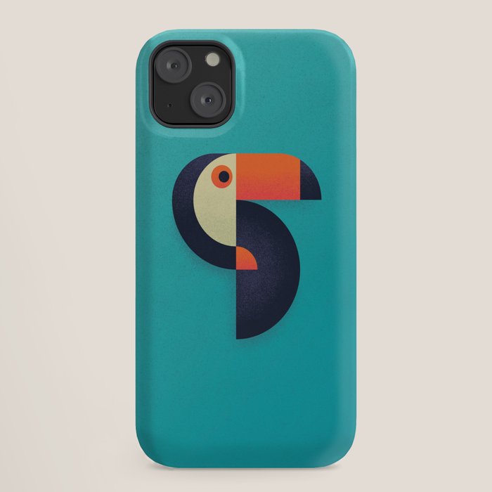Toucan Geometric - Aqua iPhone Case Gallery Image 18