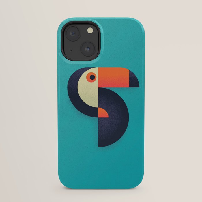 Toucan Geometric - Aqua iPhone Case Gallery Image 21