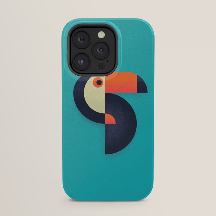 Toucan Geometric - Aqua iPhone Case Gallery Image 23