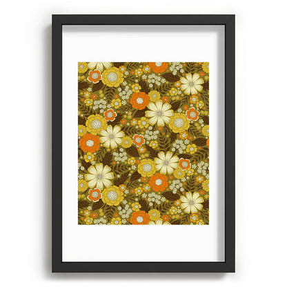 1970s Retro/Vintage Floral Pattern Framed Art Print Gallery Image 81