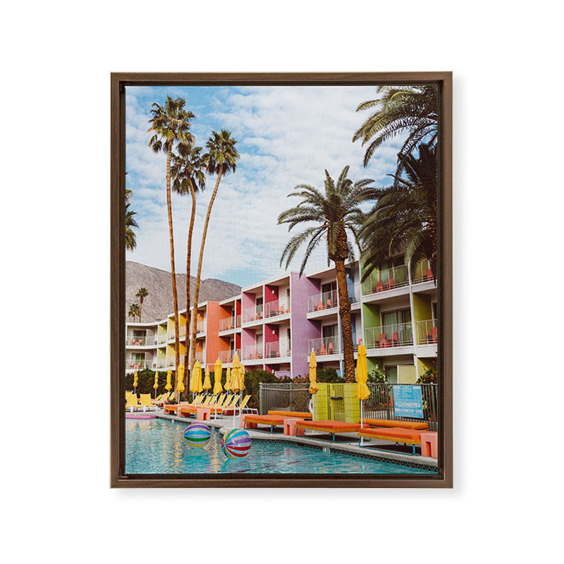 Palm Springs Pool Day VII Framed Canvas Print Gallery Image 11