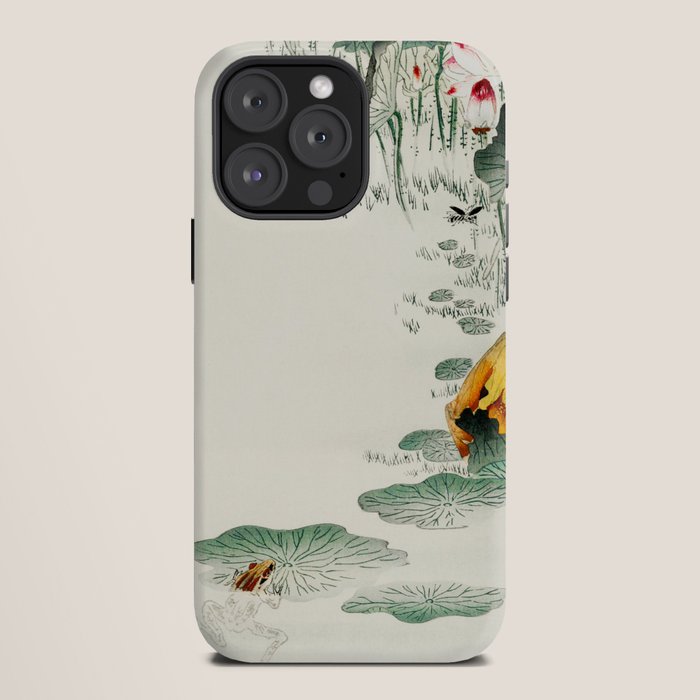 Frog in the swamp - Vintage Japanese Woodblock Print Art iPhone Case Gallery Image 12