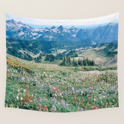 Wildflower Meadow Wall Tapestry Gallery Image 3