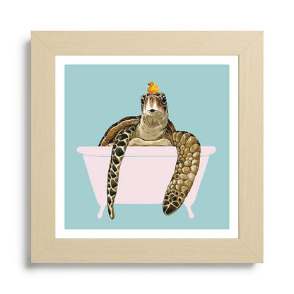 Sea Turtle in Bathtub Framed Art Print Gallery Image 68
