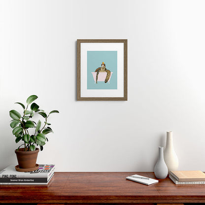 Sea Turtle in Bathtub Framed Art Print Gallery Image 53