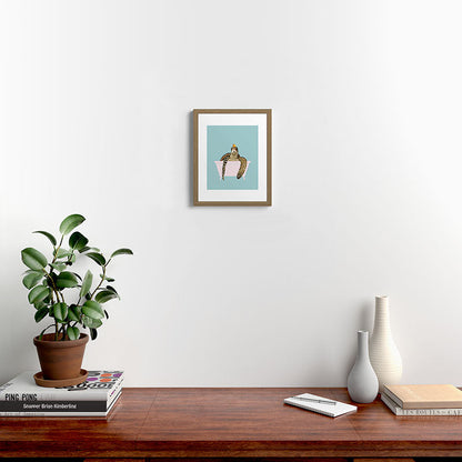 Sea Turtle in Bathtub Framed Art Print Gallery Image 12