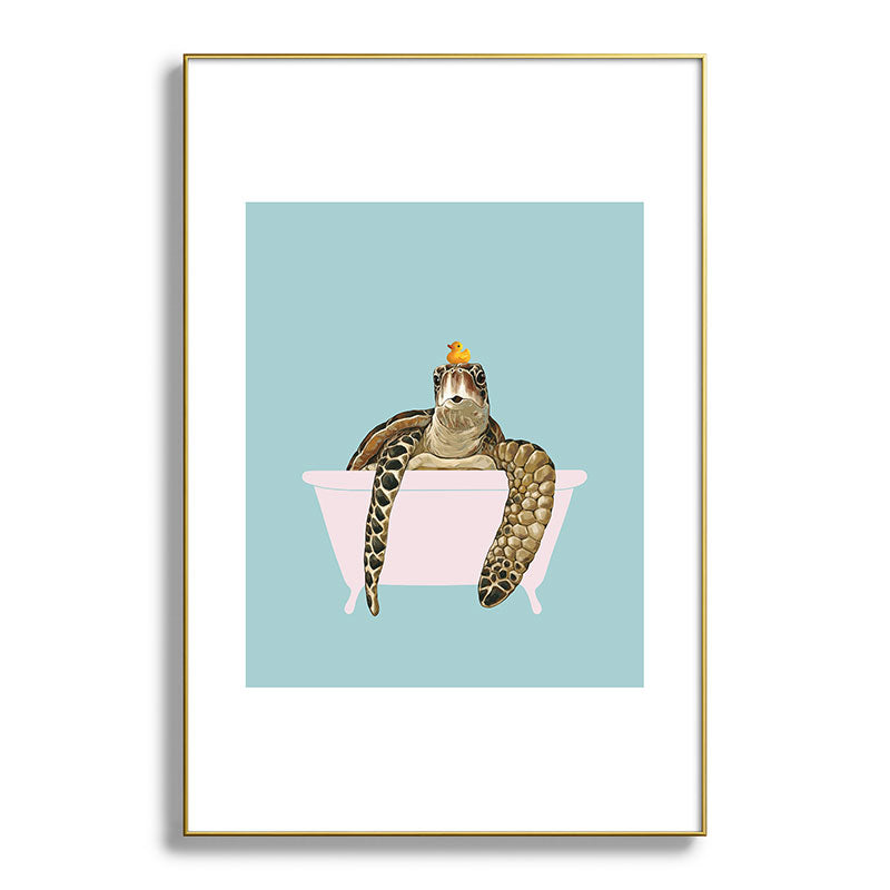 Sea Turtle in Bathtub Framed Art Print Gallery Image 127