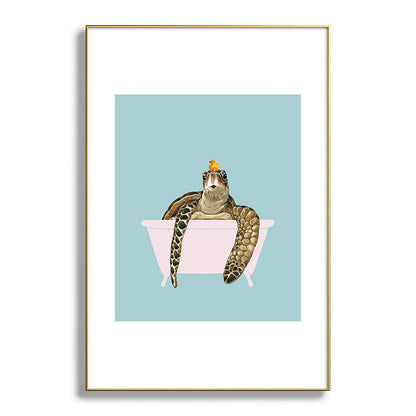 Sea Turtle in Bathtub Framed Art Print Gallery Image 127