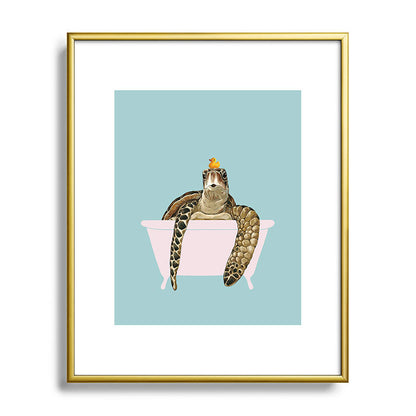 Sea Turtle in Bathtub Framed Art Print Gallery Image 121