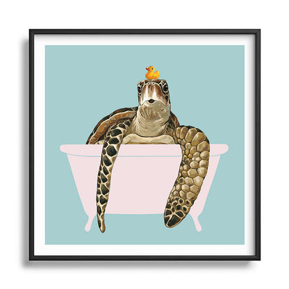 Sea Turtle in Bathtub Framed Art Print Gallery Image 122