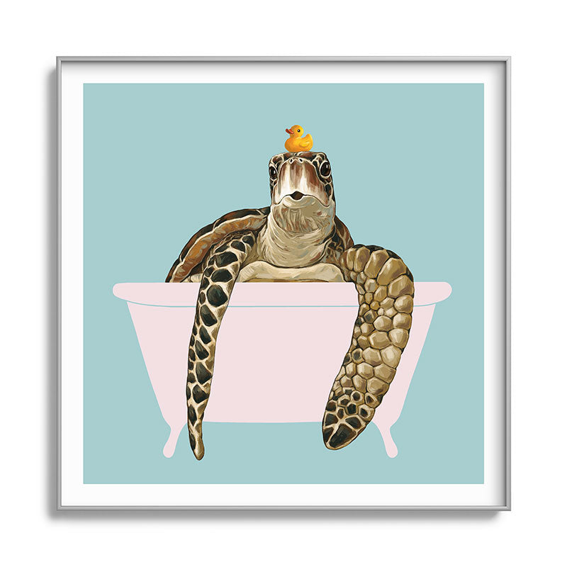 Sea Turtle in Bathtub Framed Art Print Gallery Image 141