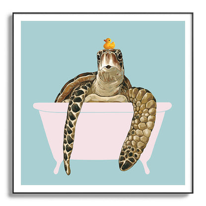 Sea Turtle in Bathtub Framed Art Print Gallery Image 130