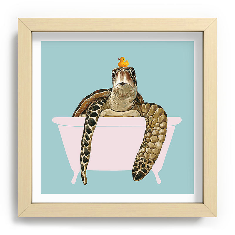 Sea Turtle in Bathtub Framed Art Print Gallery Image 106