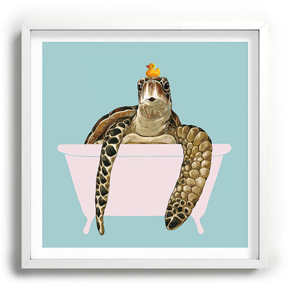 Sea Turtle in Bathtub Framed Art Print Gallery Image 118