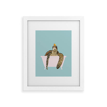 Sea Turtle in Bathtub Framed Art Print Gallery Image 74