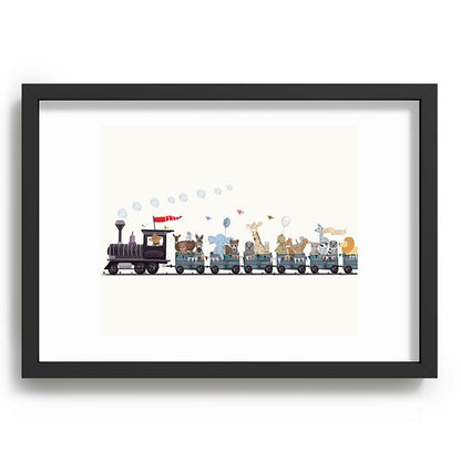 big little nursery nature train Framed Art Print Gallery Image 81