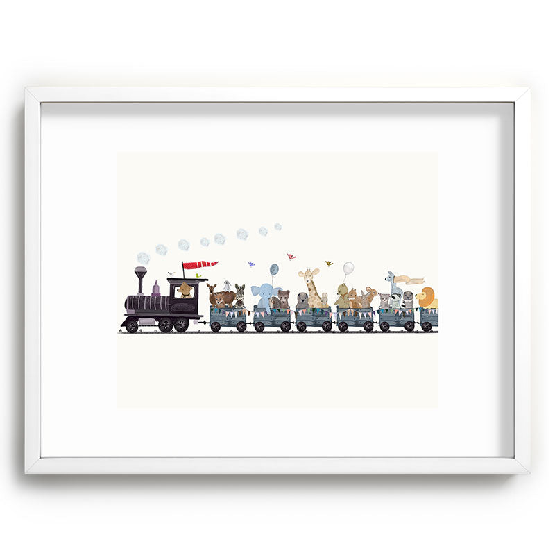 big little nursery nature train Framed Art Print Gallery Image 108