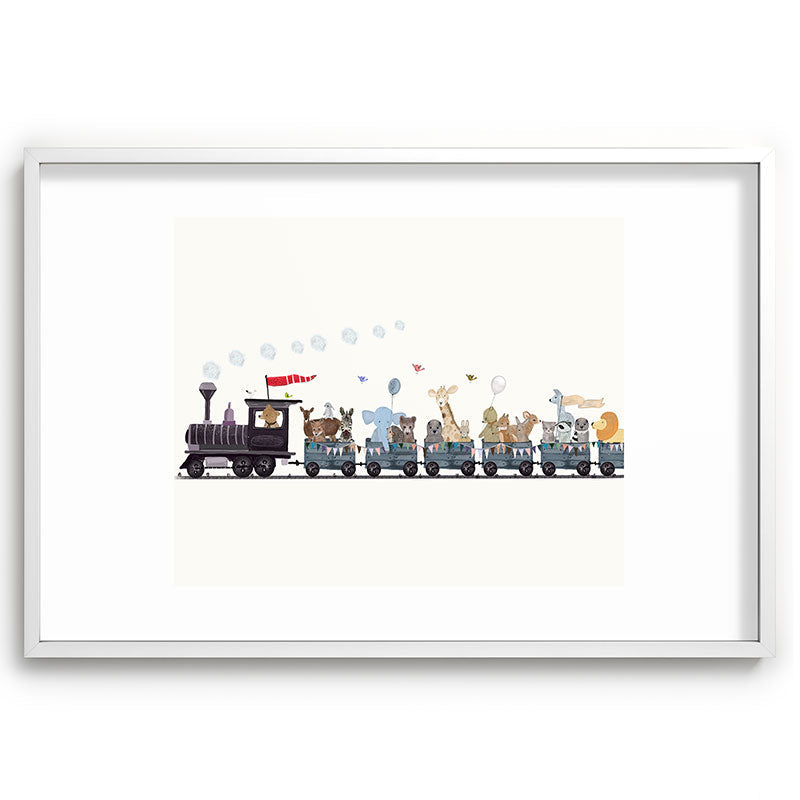 big little nursery nature train Framed Art Print Gallery Image 110