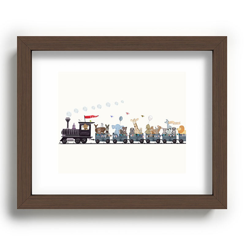 big little nursery nature train Framed Art Print Gallery Image 88